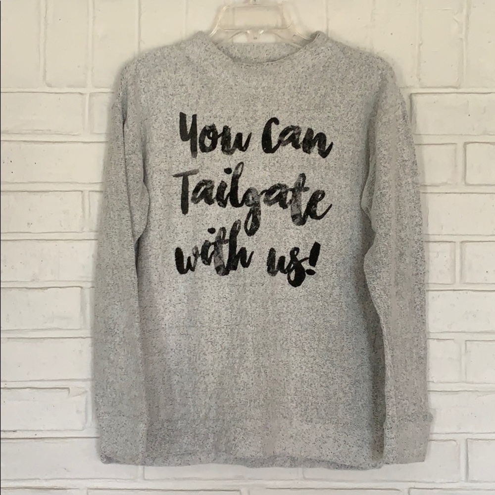Tailgate Sweatshirt Gray Size Small Ruby’s Rubbish